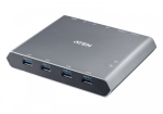 Aten Przeł&scaron;cznik 2-Port 4K DP USB-C KVM Dock Switch with Power | US3311 | 4710469342806