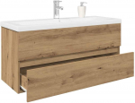 vidaXL Szafka pod umywalkę z wbudowaną umywalką i baterią dąb artisan | 3328938 | 8721158759368