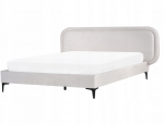 Ł&oacute;żko Welur SUZETTE 160 x 200 cm Jasnoszary | 627135 Bel | 4069605025883