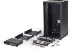 DIGITUS Netzwerk-Set 254 mm (10") - 12HE, 315x300 mm (BxT)sw | DN-49105-SET | 4016032499589