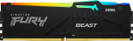 Pamięć Kingston Fury Beast RGB, DDR5, 16 GB, 6400MHz, CL32 (KF564C32BBEA-16) | KF564C32BBEA-16 | 0740617343120