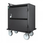 Manhattan iPad to 13", MacBook Air to 13" & Chromebook to 14" 32-bay Charging Trolley/Cart via USB-C, Also other tablets/smartphones (with device to USB-C cable), Bays 330x22x235mm, Device charging cables not included (suggest USB-C cable 354868),Cab ...