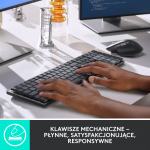 Bezdr&ocirc;tov&aacute; mechanick&aacute; podsvieten&aacute; v&yacute;konn&aacute; kl&aacute;vesnica Logitech&reg; MX &ndash; GRAPHITE &ndash; US INT'L &ndash; matn&aacute; | 920-010757 | 5099206103108
