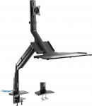 InLine InLine&reg; Workstation desk mount with lift and USB 3.0, movable, for keyboard, mouse and monitor up to 81cm (32''), max. 9kg | 23174A | 4043718293964