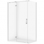 SET C595 KABINA CITY LEWA CHROM 120X90X195+TAKO SLIM BIAŁY MAT WIR | SZEZ1005736661 | 5901771837879