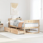 vidaXL vidaXL Rama ł&oacute;żka bez materaca, 90x200 cm, lite drewno sosnowe | 3306390 | 8721102976469
