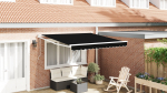 vidaXL Automatyczna chowana markiza Czarna 350x250 cm, Tkanina zamienna do markizy dla ramy 3.5x2.5 m Czarna | 3330330 | 8721158806895