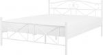 Beliani Ł&oacute;żko metalowe 140 x 200 cm białe RODEZ | 192010 | 4251682236621