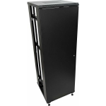 Szafa Q-Lantec Szafa serwerowa 27U 800x1000, drzwi przednie szklane, do samodzielnego montażu, kolor czarny (SS-27U-800-1000-01-C) | SS-27U-800-1000-01-C | 5904204402316