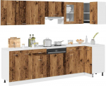 vidaXL vidaXL Zestaw 11 szafek kuchennych, stare drewno | 3328579 | 8721158715050