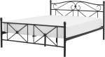 Beliani Ł&oacute;żko metalowe 140 x 200 cm czarne RODEZ | 192020 | 4251682236638