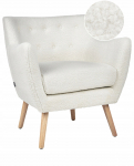 Fotel DRAMMEN Boucle Biały | 578855 Bel | 4069605000712