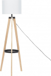 Lampa podłogowa Beliani Lampa podłogowa biała BLUFF | 314123 Bel | 4251682278515