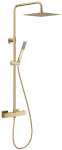 5746-920-39 / KFA / LOGON /  DESZCZOWNIA PREMIUM Z BATERIĄ OATRYSKOWĄ TERMOSTATYCZNĄ, PVD BRUSHED LIGHT GOLD/ | 5907571570817 | 5907571570817