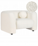 Fotel LEIREN Boucle Biały | 507461 Bel | 4255664876553