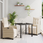 vidaXL Zestaw 2 krzeseł Beżowy Rattan PE Dla dw&oacute;ch os&oacute;b | 3380442 | 8721288653628