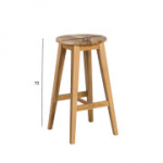 Baro kėdė MONDEO, D36xH70cm, mediena: ąžuolas, apdaila: alyvuota