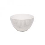 LUME dubuo, 400 ml, 12,5 x 7 cm, dryžuotas ra&scaron;tas, balta glazūra