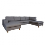 Kampinė sofa HARALD PM tamsiai pilka
