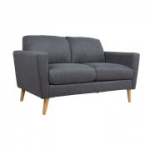 KAILI dvivietė sofa, tamsiai pilka