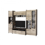 MOKKA MINI sekcija Kenterberio ąžuolas + pilkas ąžuolas ant kaimo sienelės