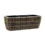 PINTA GĖLIŲ DĖŽUTĖ 43x16xA16cm, &scaron;viesiai ruda