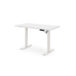 B/54 reguliuojamo auk&scaron;čio stalas, baltas stalvir&scaron;is, baltas rėmas