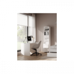 I&scaron;mani lentyna su dviem stalčiais, 390x1900, balta (SM-14)