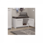 I&scaron;manioji batų spintelė, balta (SM-25)