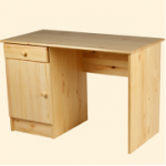 Kompiuterio stalas su spintele ir stalčiumi (medžio masyvas)