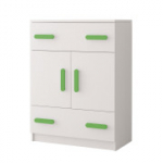 Idzchak Komod 2S2D 03 - SMIK ir lime white