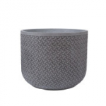 Smėlio spalvos gėlių vazonas, D37xH30cm, pilkas