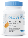 Vitamin D3 + K2, 2000 IE &ndash; 60 bl&oslash;de kapselės