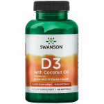 D-3 vitaminas kokosų aliejus &ndash; 2000 IU &ndash; 60 softgelių