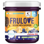 Frulove &ndash; Desertas su supermaistu, mėlynėmis ir bananais su chia &ndash; 350g