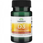 Swanson &ndash; D-vitaminas D-3 1000 IE 30 kapsulių