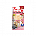 Churu kreminis skanėstas 10+ amžiaus katėms su tunu ir la&scaron;i&scaron;a : Skanėstų pakuočių svoriai - 56 g