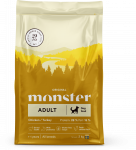 Monster Original Adult sausas maistas su vi&scaron;tiena ir kalakutiena &scaron;unims : Sauso maisto pakuotės - 2 kg