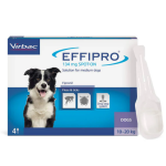 EFFIPRO 134 mg užla&scaron;inamasis tirpalas vidutinio dydžio &scaron;unims (10-20 kg) N4 : Kiekis - 1 vnt.