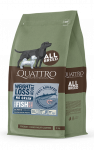 Quattro all breed weight loss sausas begrūdis maistas &scaron;unims su balta žuvimi ir kriliu : Sauso maisto pakuotės - 12 kg