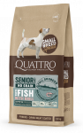 Quattro Small breed Senior and Diet sausas begrūdis maistas &scaron;unims su balta žuvimi : Sauso maisto pakuotės - 7kg