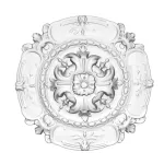 Rozetė R103 &bdquo;Grand Decor&ldquo; &ndash; 41,5 cm