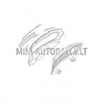 Apatinė chromuota juostelė priekinio bamperio grotelės Ligier JS50 ph2 / ph3