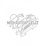 Dekoratyvinė priekinio bamperio apdaila Ligier JS50/JS50L Ph1 (raudona)