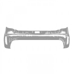 Galinis bamperis Ligier JS50/JS50L Ph2/Ph3 Sport (juodas)
