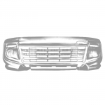 Priekinio bamperio grotelės Ligier JS50/JS50L Club Ph2 (juodos)