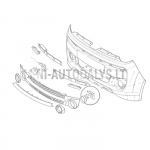 Priekinio kairiojo rūko žibinto laikiklis Microcar MGO4 / Du&eacute; 3