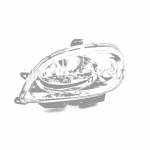 Kairysis priekinis žibintas Microcar Virgo 3 / JDM / Ligier / Bellier