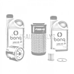 Filtrų paketas Aixam Kubota Z482 + 2 litrai variklinės alyvos