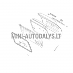 Galinių durelių guminė tarpinė Ligier JS50 / JS50L